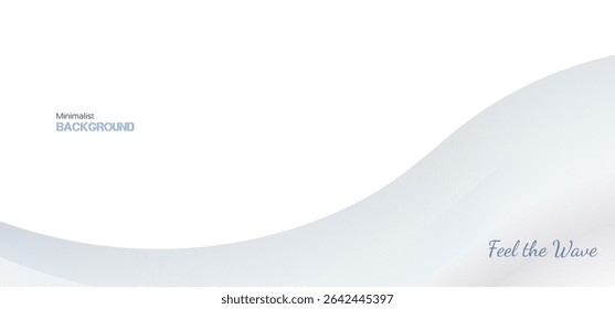 Abstract line wave background. Vector design element for banner, cover and pattern