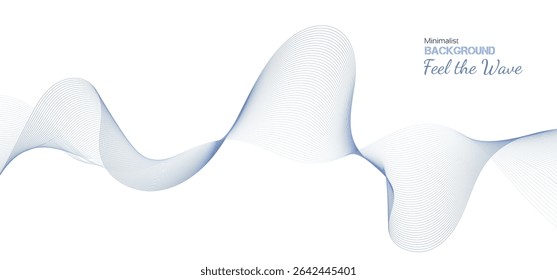 Abstrakter Wellenhintergrund. Vektordesign-Element für Banner, Cover und Muster