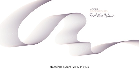 Abstract line wave background. Vector design element for banner, cover and pattern