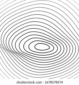 línea abstracta de fondo del círculo de ondas.
