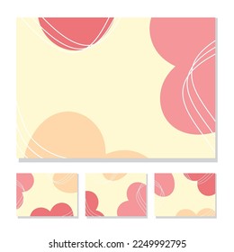 Abstract line wave colored background, soft color gradient. Template for design