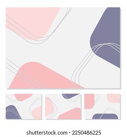 Abstract line wave colored background, soft color gradient. Template for design