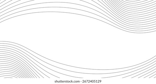 Plano de fundo do padrão curvo da onda da linha abstrata