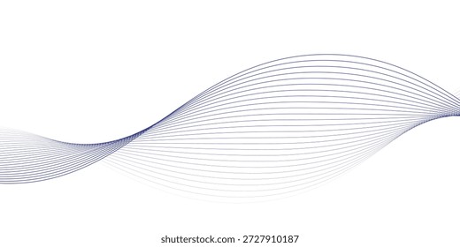 abstract line wave for design