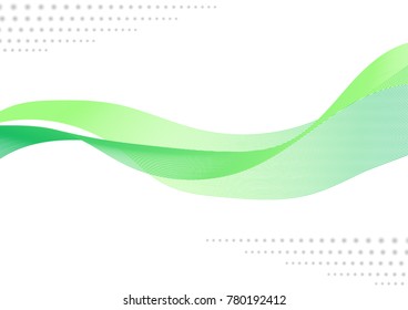 abstract line, wave, element, isolated on white background