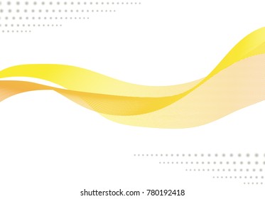 abstract line, wave, element, isolated on white background