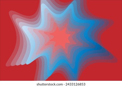 abstract Line wave paper cut modern background. Luxury abstract papercut background with smooth, Dynamic, sound wave, Shiny moving lines.