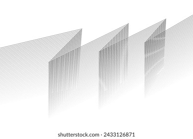 abstract Line wave paper cut modern background. Luxury abstract papercut background with smooth, Dynamic, sound wave, Shiny moving lines.