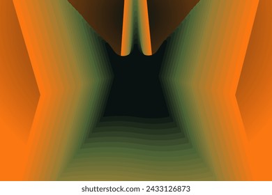 abstract Line wave paper cut modern background. Luxury abstract papercut background with smooth, Dynamic, sound wave, Shiny moving lines.