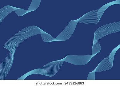 abstract Line wave paper cut modern background. Luxury abstract papercut background with smooth, Dynamic, sound wave, Shiny moving lines.