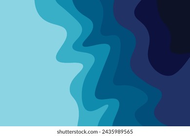 abstract Line wave paper cut modern background. Luxury abstract papercut background with smooth, Dynamic, sound wave, Shiny moving lines.