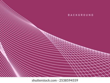 Abstract line wave pattern background. Modern flowing wavy lines. Futuristic technology concept.