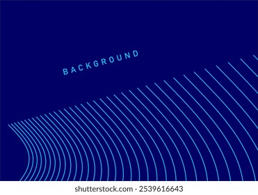 Abstract line wave pattern background. Modern flowing wavy lines. Futuristic technology concept.