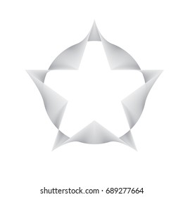 Abstract line wave star banner background.