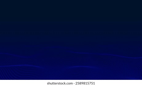 Abstract line wave technology background. Hi-tech dynamic shape composition background