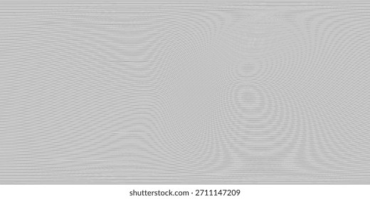 Modelo de banner de vetor de onda de linha abstrata

