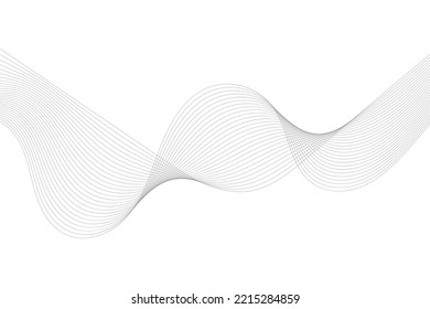Abstract line wave white background. Modern wavy line abstract background
