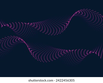 Abstract line waves background design