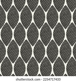 Abstract line waves oval pattern 
