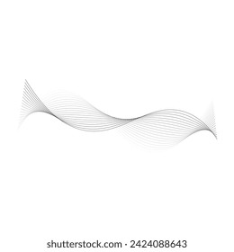 Abstrakte Linienwellen. Vektorgrafik.