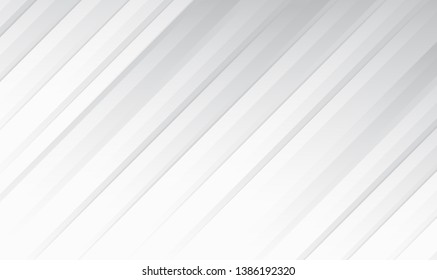 Abstract line white and gray color modern background design. Vector Illustration