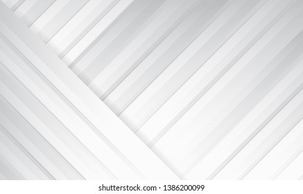 Abstract line white and gray color modern background design. Vector Illustration
