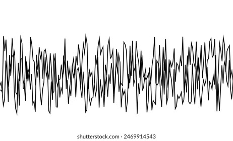 Abstract line zig zag pattern on background. Vector graphic illustration.