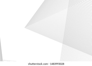 Abstract linear architecture 3d illustration