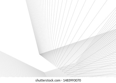 Abstract Linear Architecture 3d Illustration