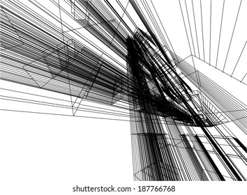 abstract linear architecture design background