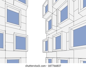 abstract linear architecture design background