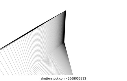 Abstract linear architecture vector 3d background