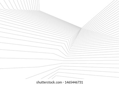 abstract linear architecture, vector background