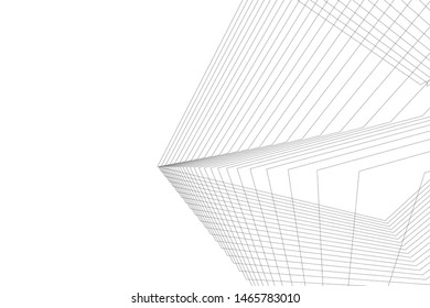 abstract linear architecture, vector background