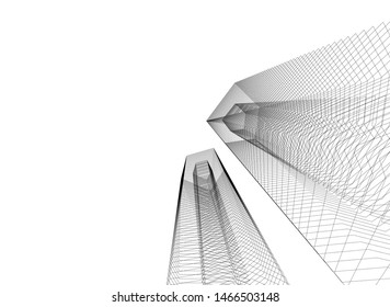 abstract linear architecture, vector background