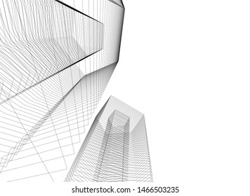 abstract linear architecture, vector background