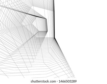 abstract linear architecture, vector background