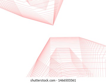 abstract linear architecture, vector background
