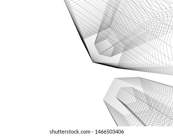 abstract linear architecture, vector background