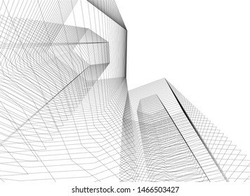 abstract linear architecture, vector background
