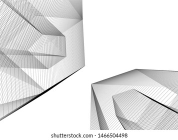 abstract linear architecture, vector background