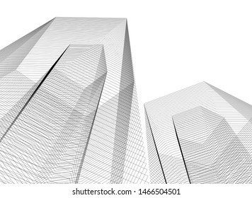 abstract linear architecture, vector background