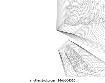 abstract linear architecture, vector background