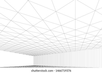 abstract linear architecture, vector background