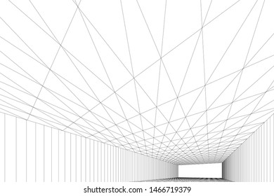 abstract linear architecture, vector background