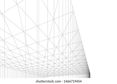 abstract linear architecture, vector background