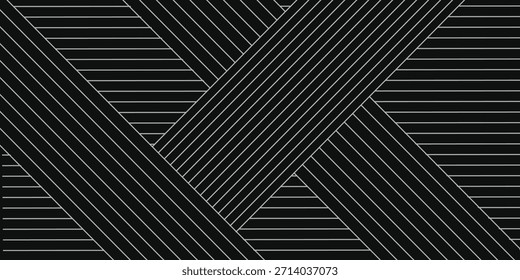 Fondo lineal Abstractas con líneas diagonales y Horizontales superpuestas. Patrón geométrico de moda en estilo monocromo. Líneas finas con efecto degradado que crean un diseño moderno y elegante.
