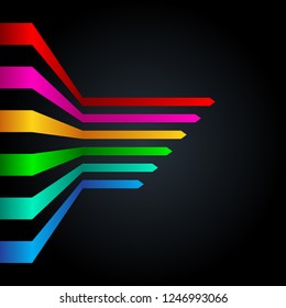 Abstract linear background. Vector illustration. Colorful background