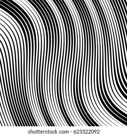 Abstract linear black and white texture. Mesh, array of lines geometric pattern