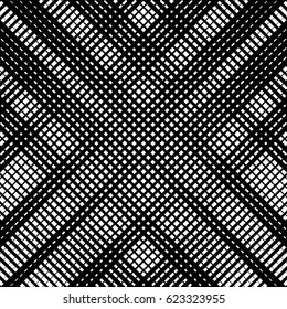 Abstract linear black and white texture. Mesh, array of lines geometric pattern